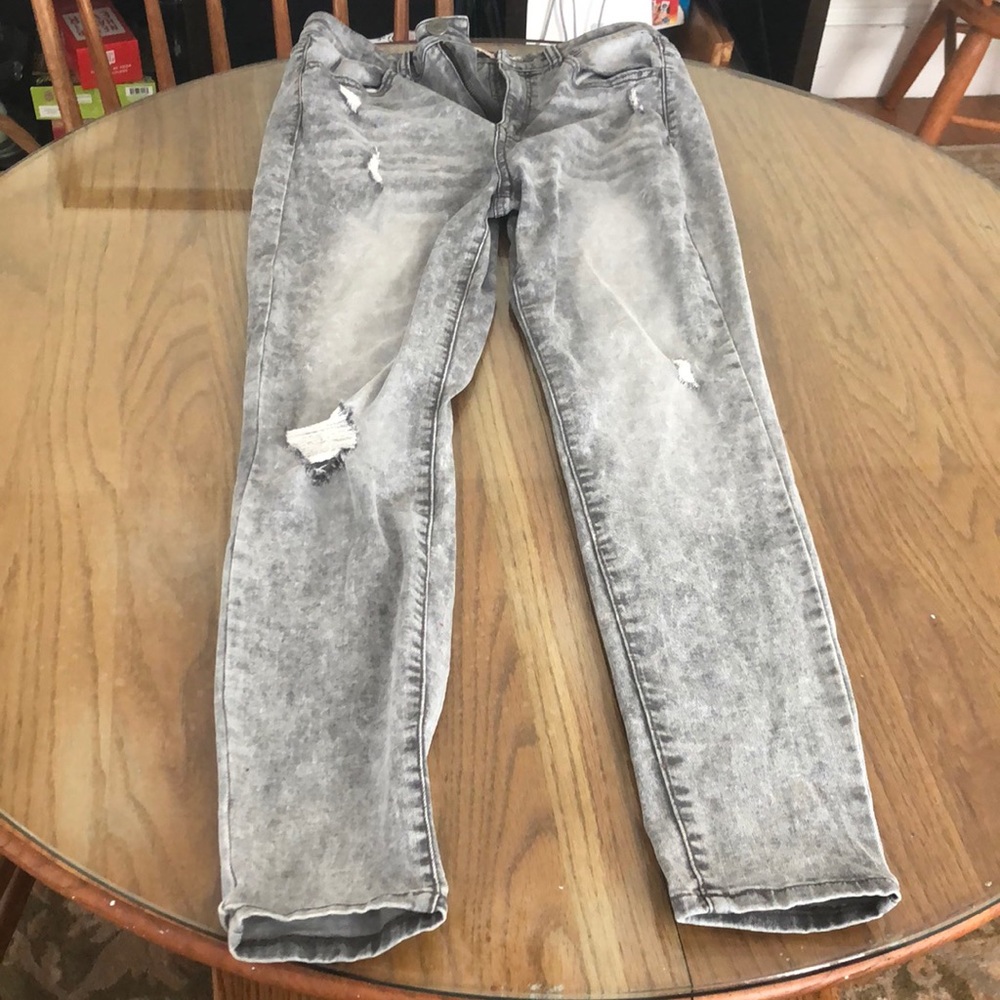 SO, high rise grey jeggings size 11/ 30 waist